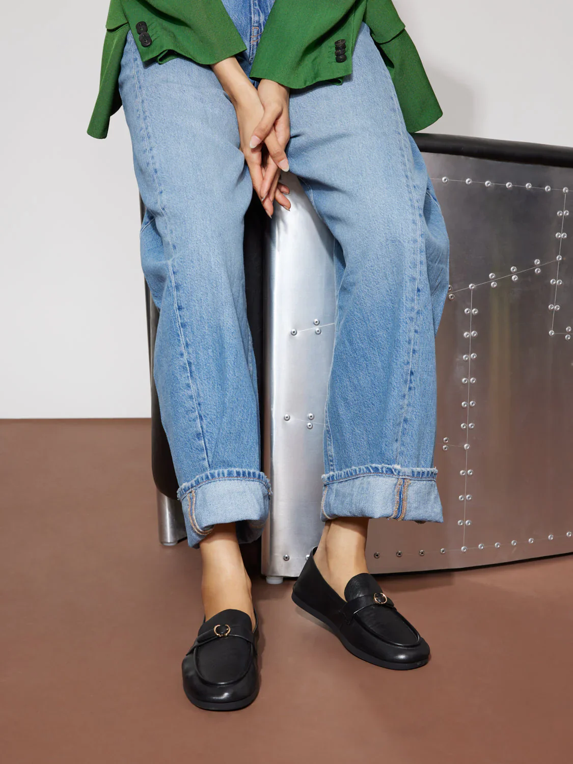 Perevelle Leather Loafers - Image 10