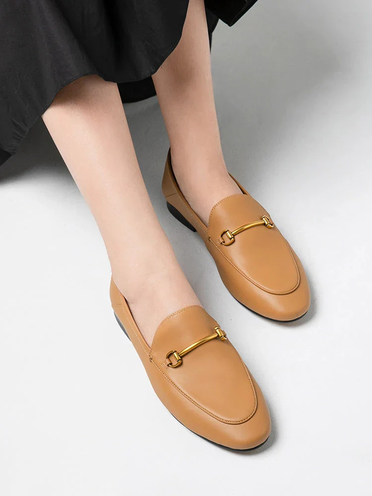 Isabeau Metal Buckle Loafers - Image 5