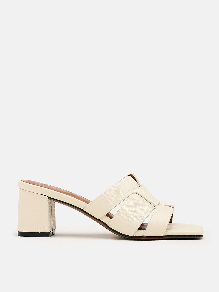Elmira Cowhide Leather Heels - Image 3