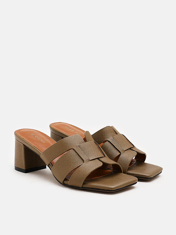 Elmira Cowhide Leather Heels - Image 6