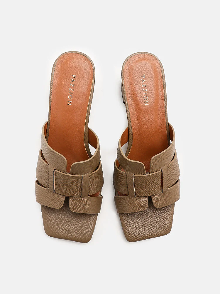 Elmira Cowhide Leather Heels - Image 8