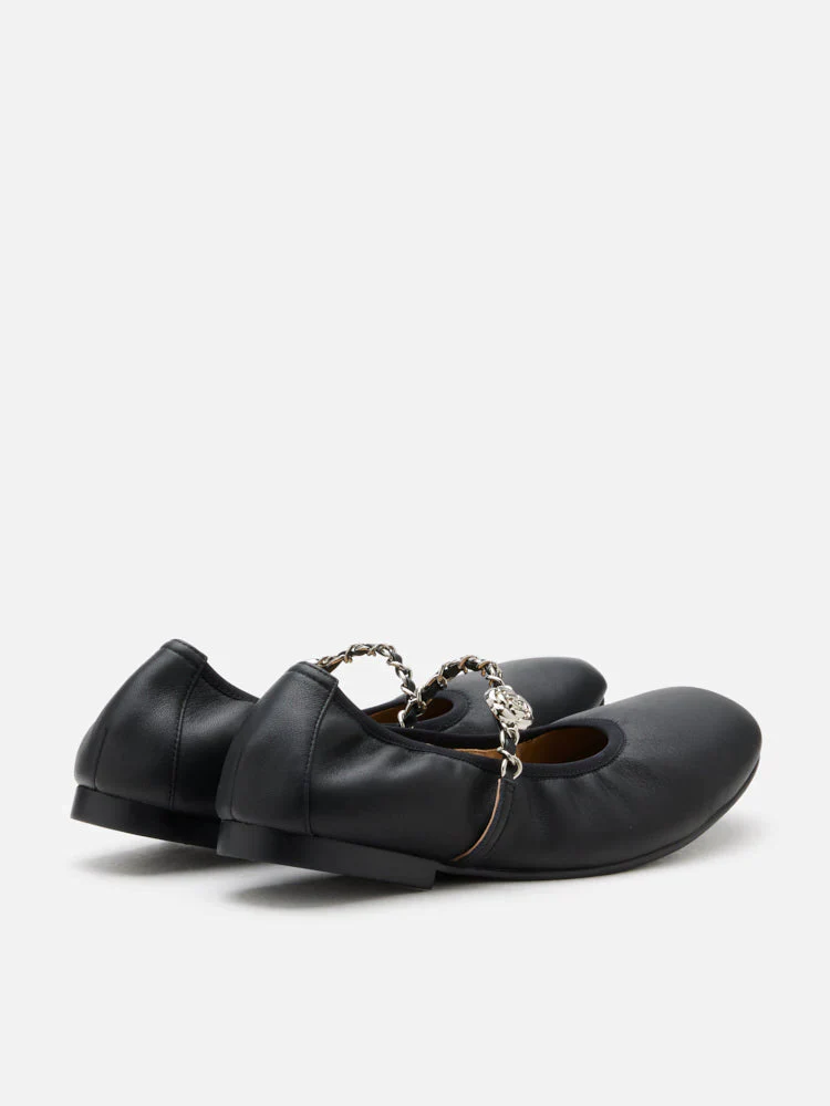 Reiley Floral Accented Chain-Strap Mary Janes - Image 14