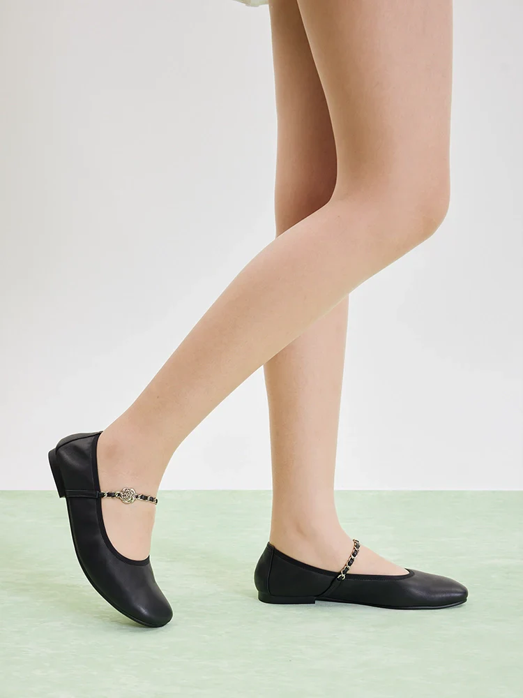 Reiley Floral Accented Chain-Strap Mary Janes - Image 9