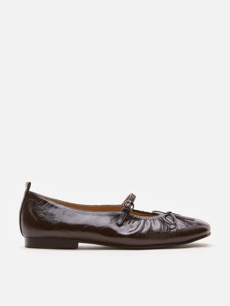 Issey Gathered Ruched Bow Mary Janes - Image 10
