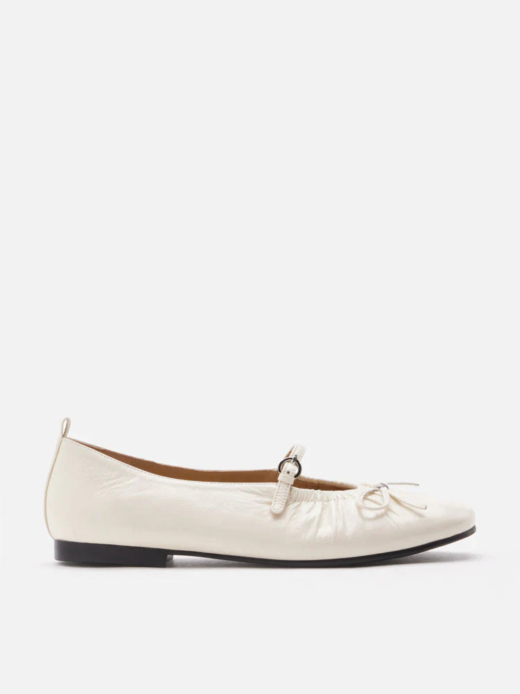 Issey Gathered Ruched Bow Mary Janes - Image 4