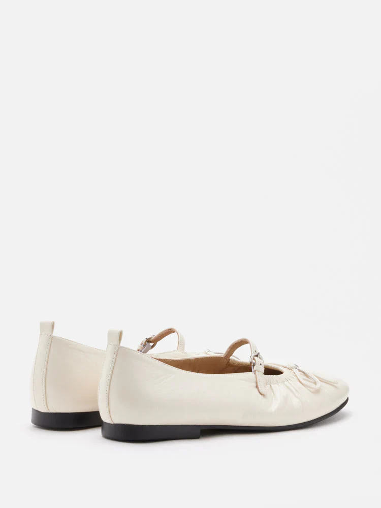 Issey Gathered Ruched Bow Mary Janes - Image 7
