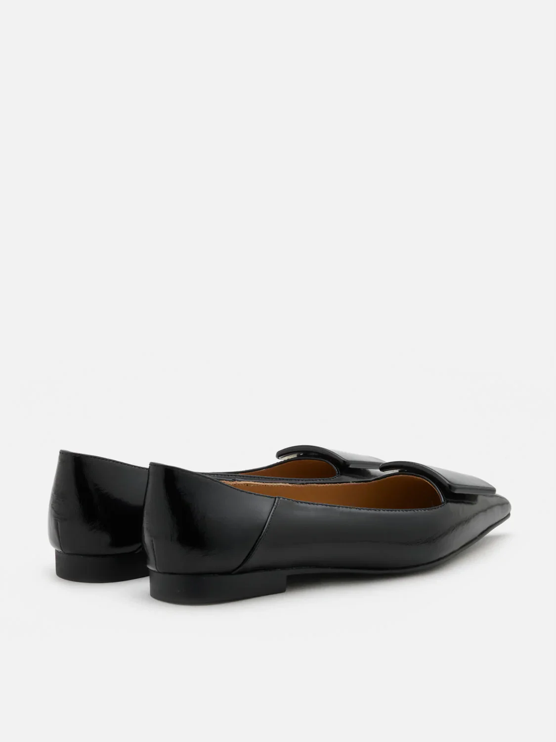 Elie Sculpted Buckle Pointed Toe Flats - Image 14