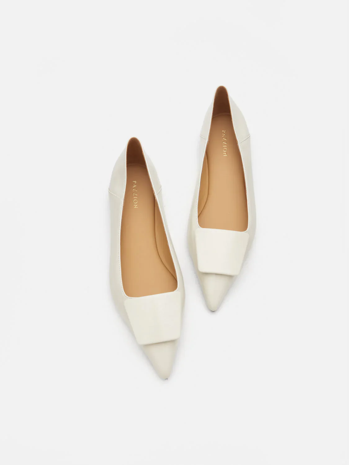 Elie Sculpted Buckle Pointed Toe Flats - Image 6