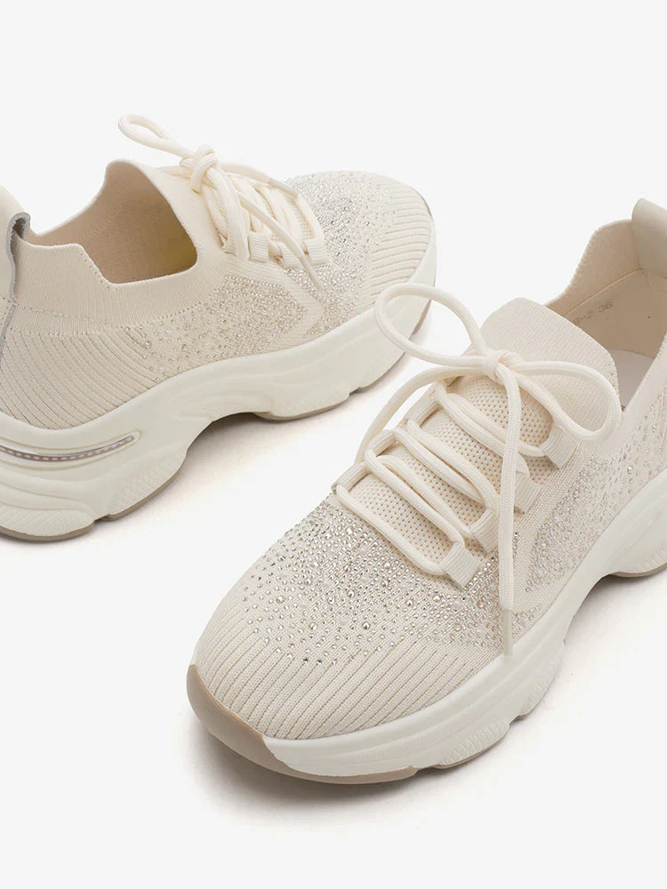 Kailani Crystal Embellished Flyknit Sneakers - Image 8