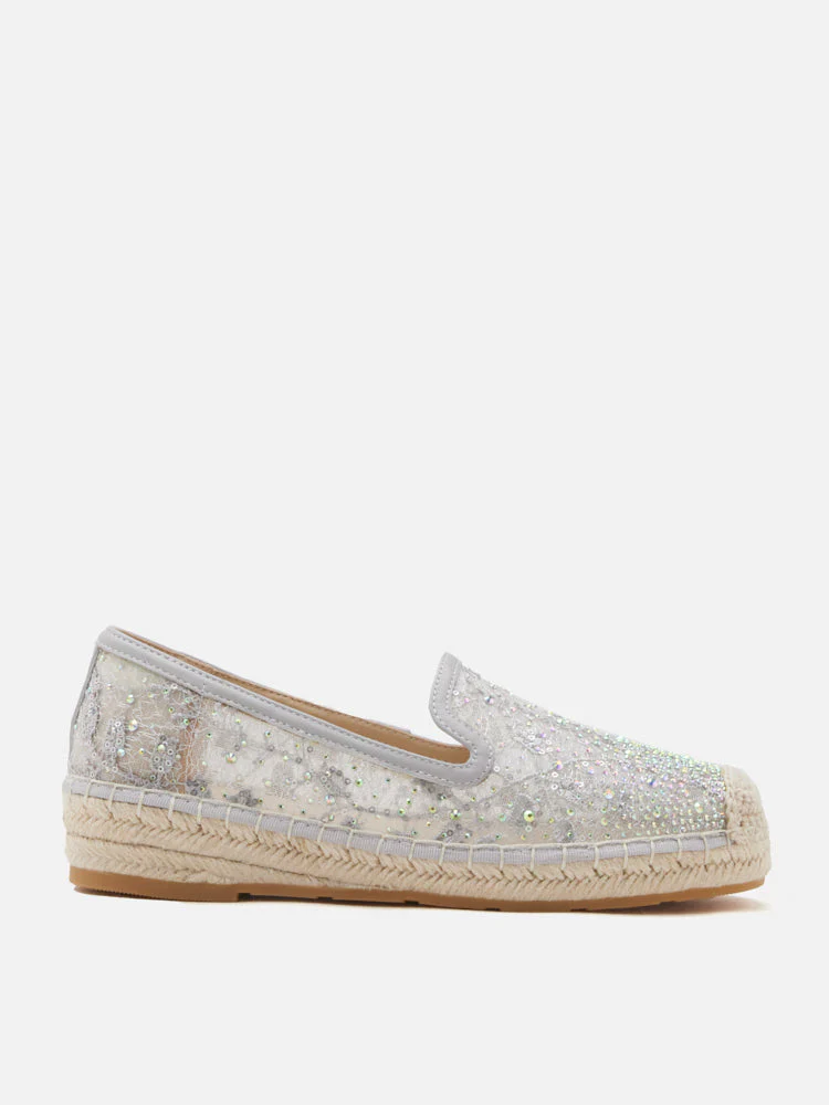 Xandra Crystal Embroidered Espadrilles - Image 11