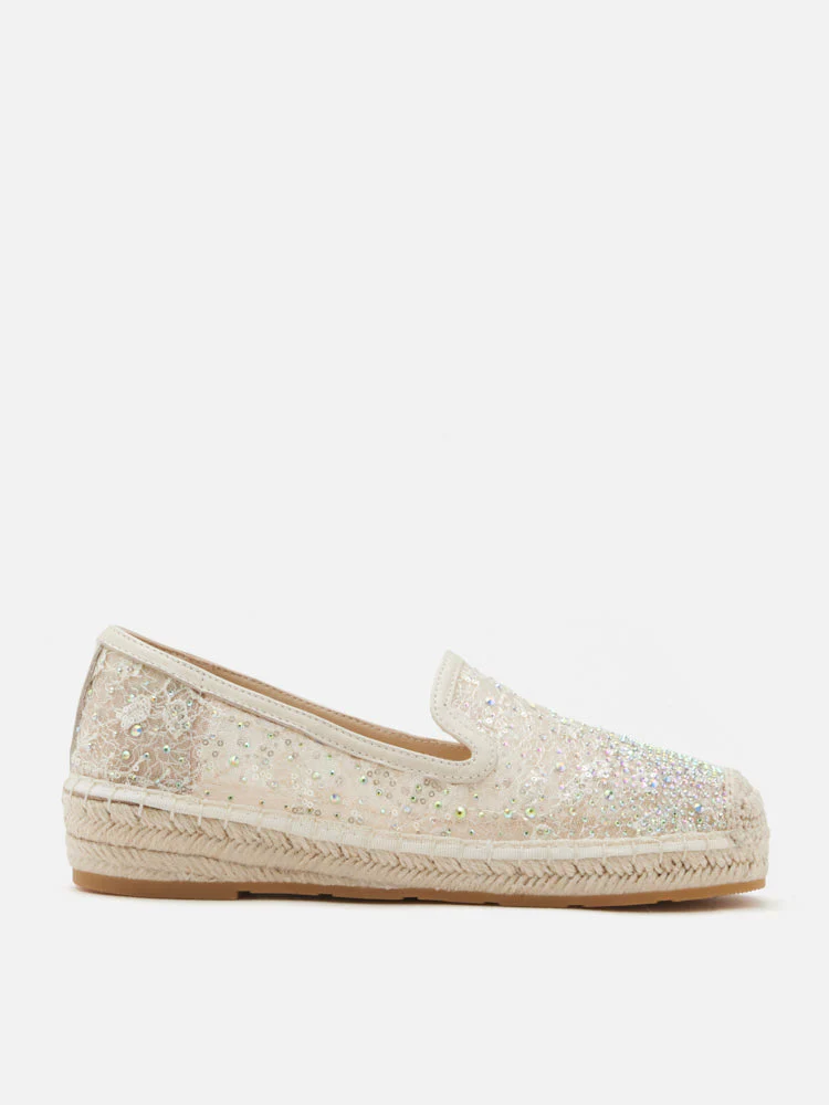 Xandra Crystal Embroidered Espadrilles - Image 4