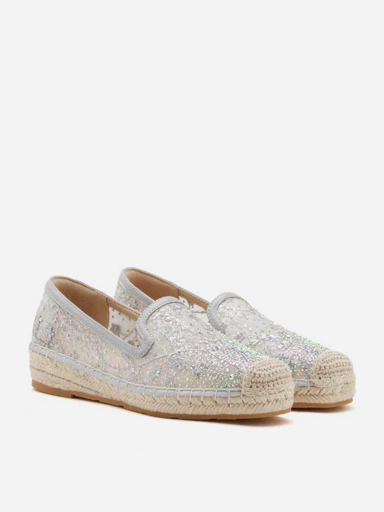 Xandra Crystal Embroidered Espadrilles - Image 8