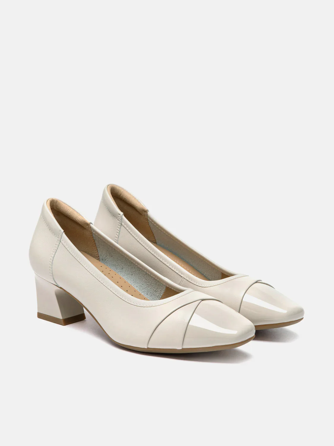 Ulissea Two-Tone Patent Leather Heels