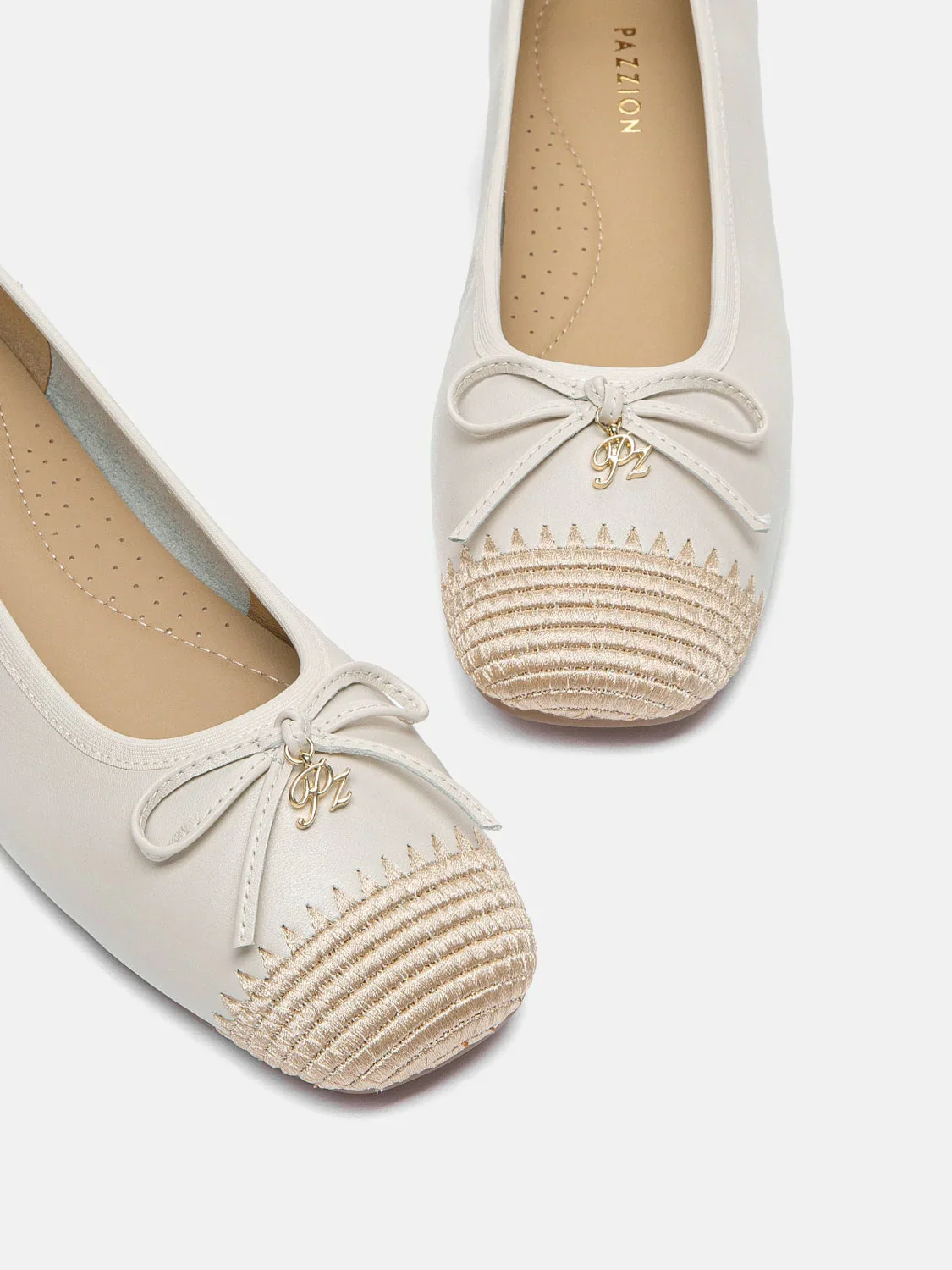 Novalyn Bow Leather Flats - Image 10