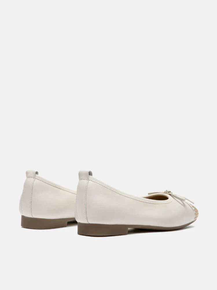 Novalyn Bow Leather Flats - Image 14