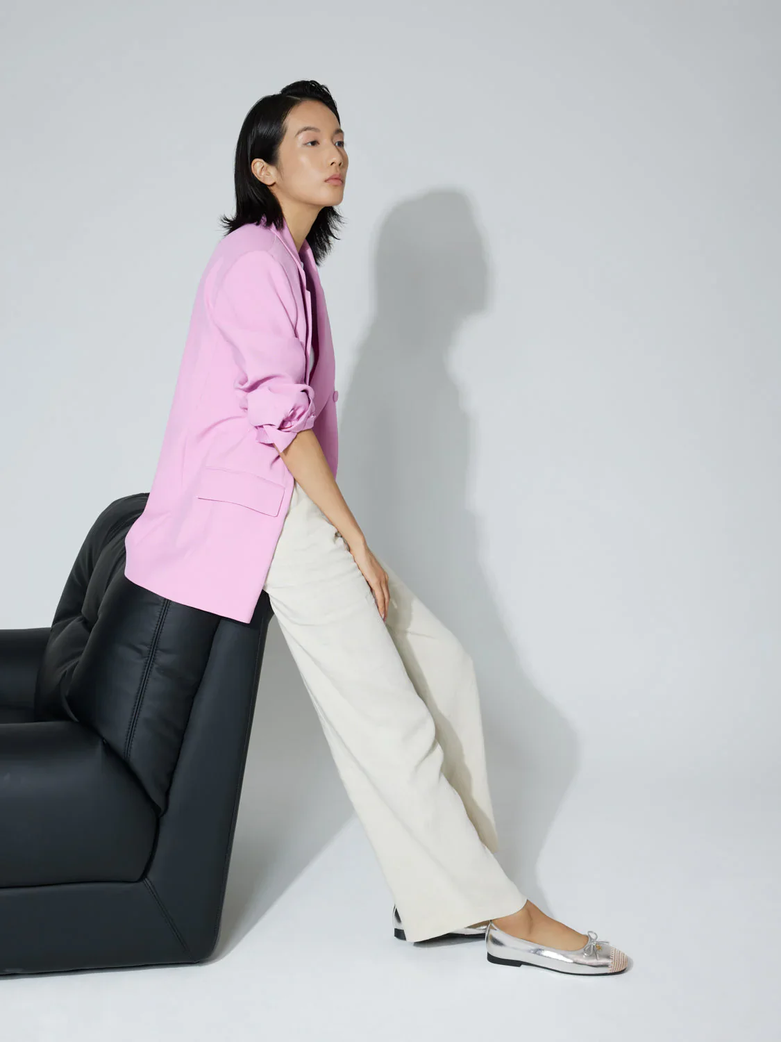 Novalyn Bow Leather Flats - Image 5
