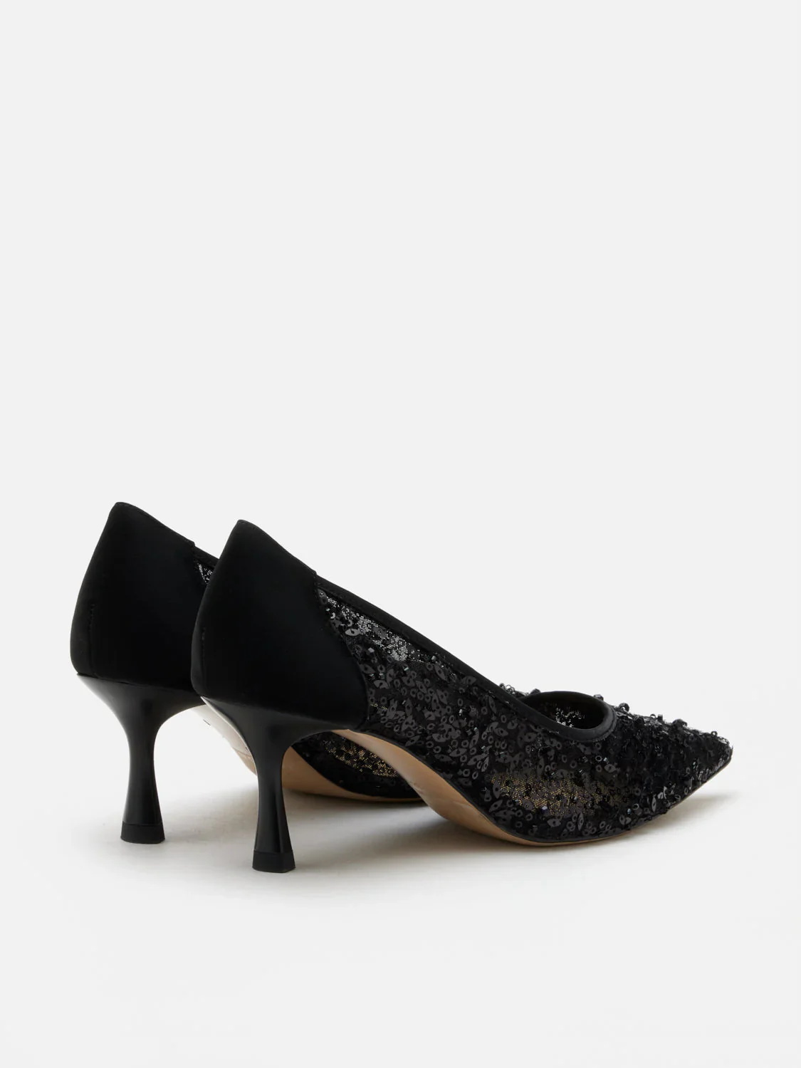 Raena Sequined Mesh Heels - Image 7