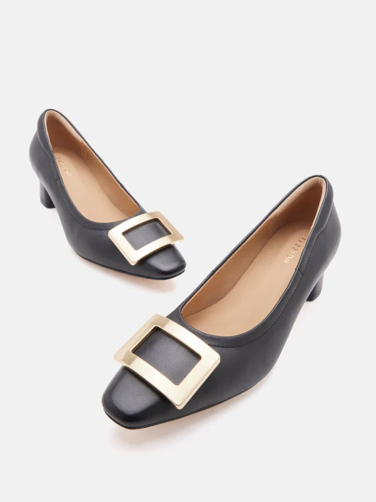 Azalea Buckle Low Block Heels - Image 10