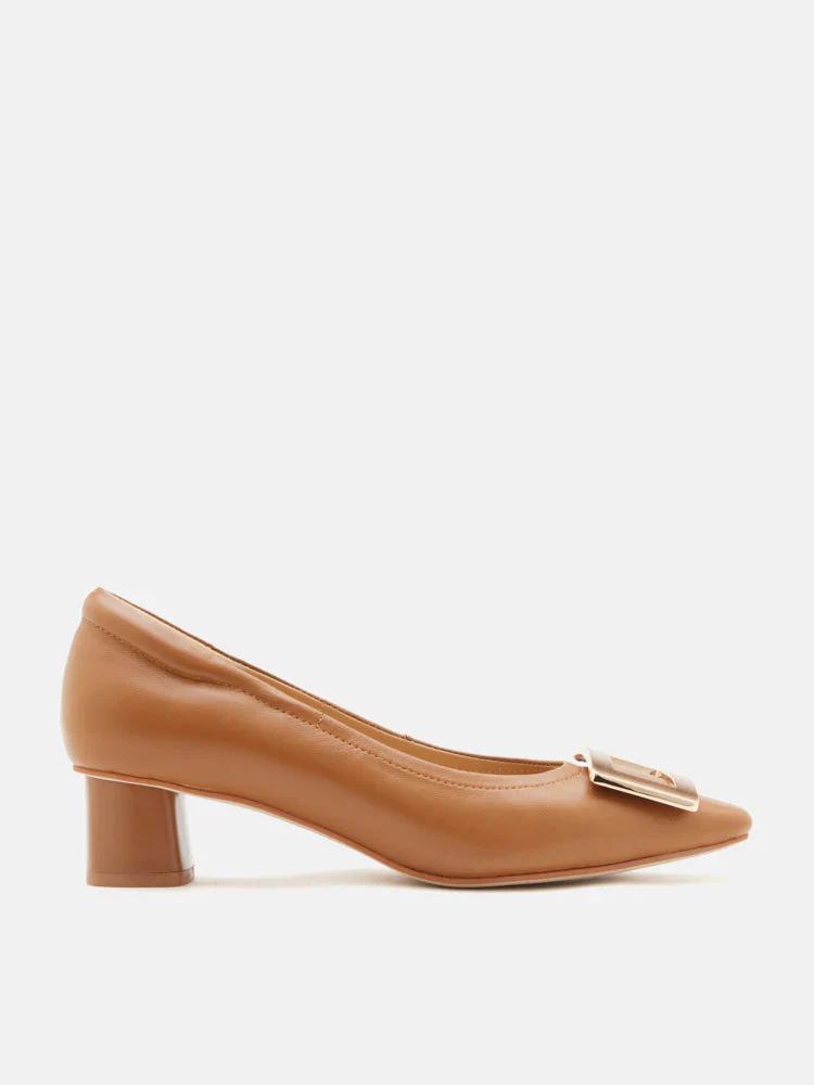 Azalea Buckle Low Block Heels - Image 4