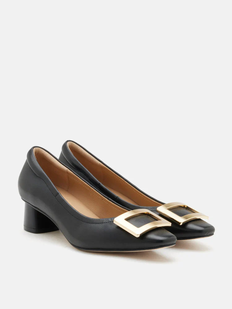 Azalea Buckle Low Block Heels - Image 8