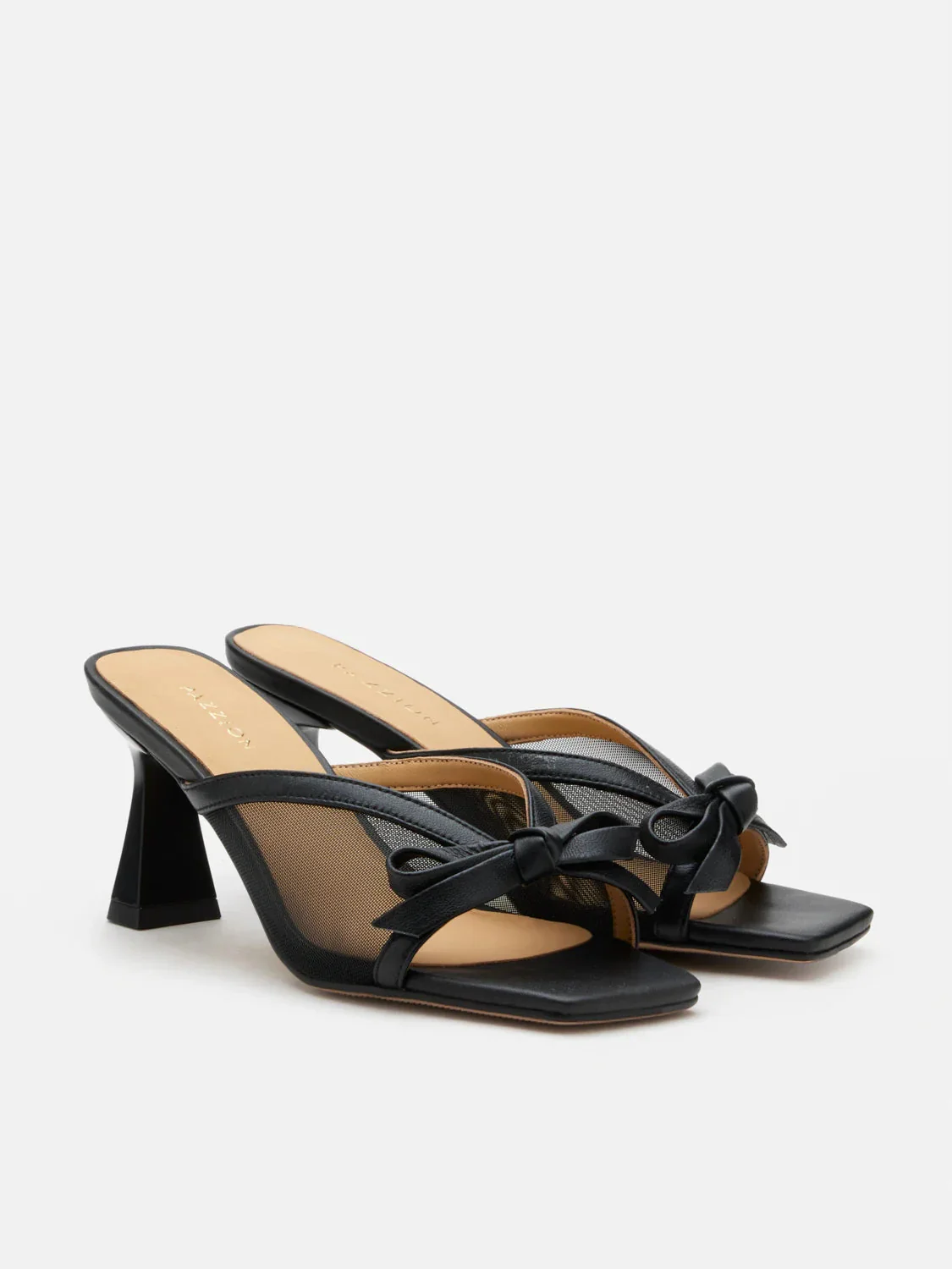 Uira Mesh Bow Mule Heels - Image 8