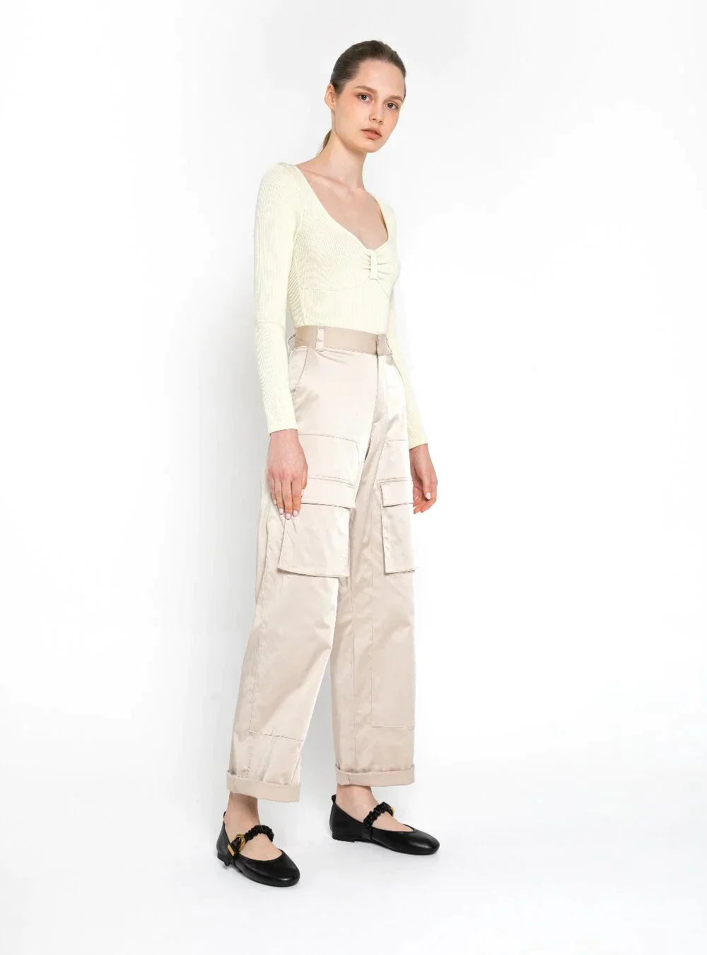 Judith Ruched Strap Maryjanes - Image 11
