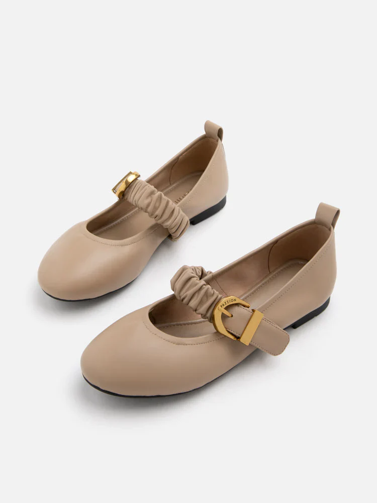 Judith Ruched Strap Maryjanes - Image 3