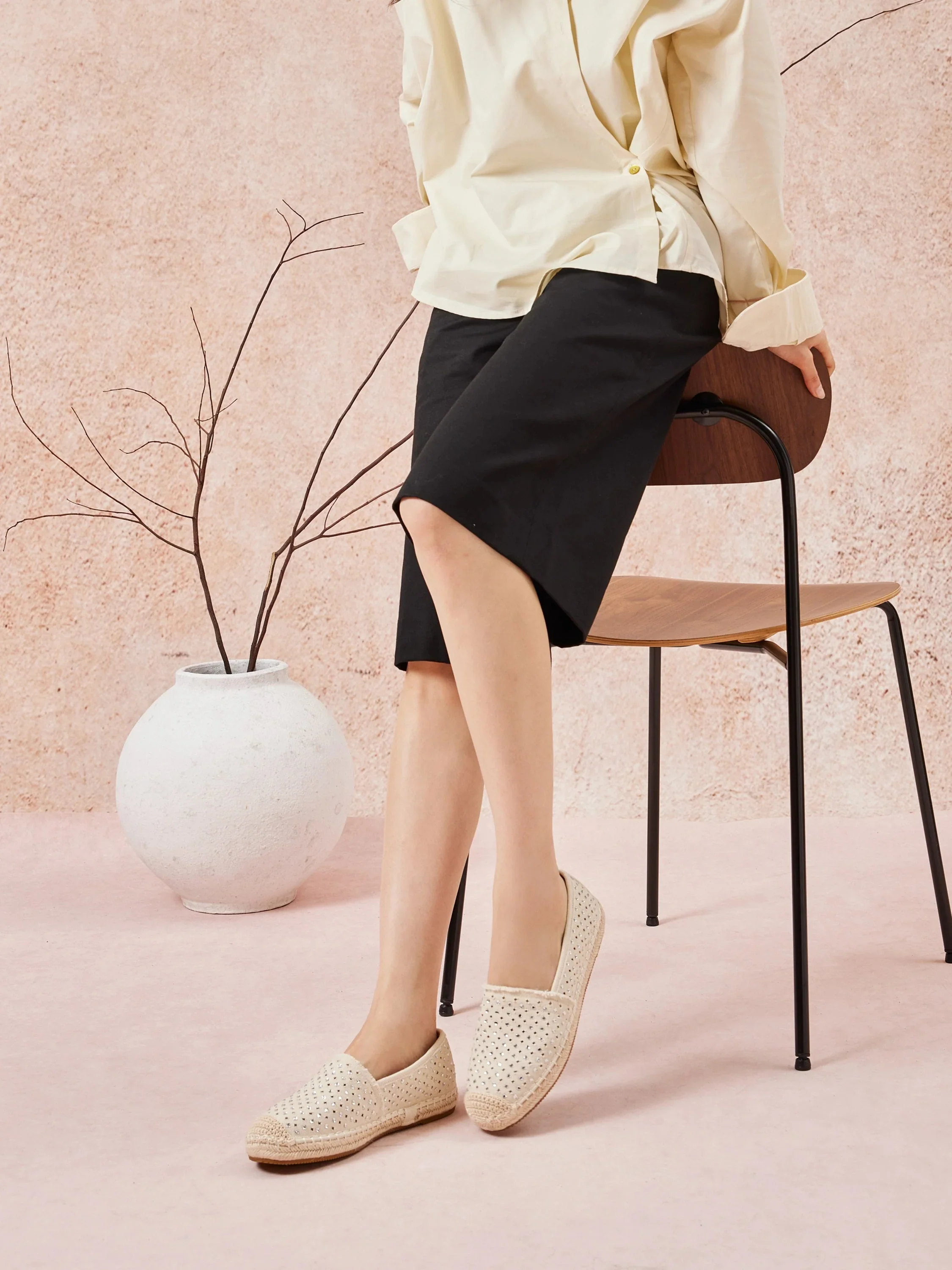 Lela Crystal Studded Espadrilles - Image 12