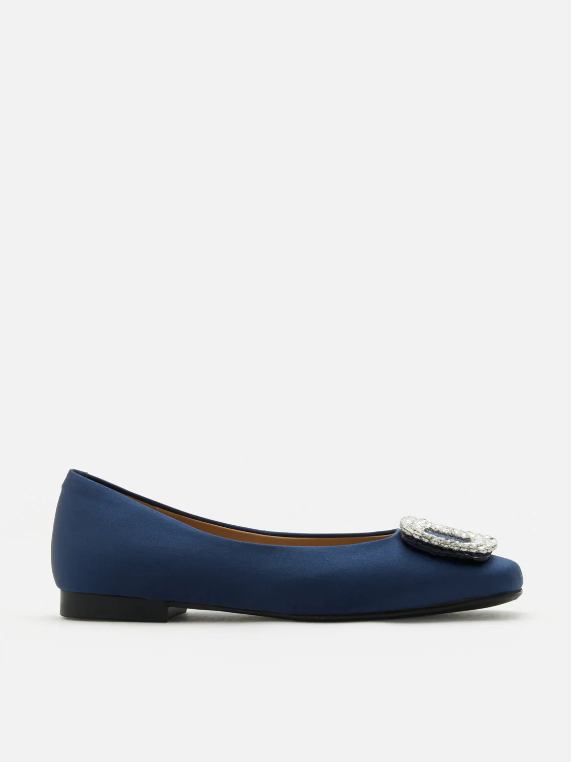 Ulyana Teardrop Crystal Buckle Flats - Image 10