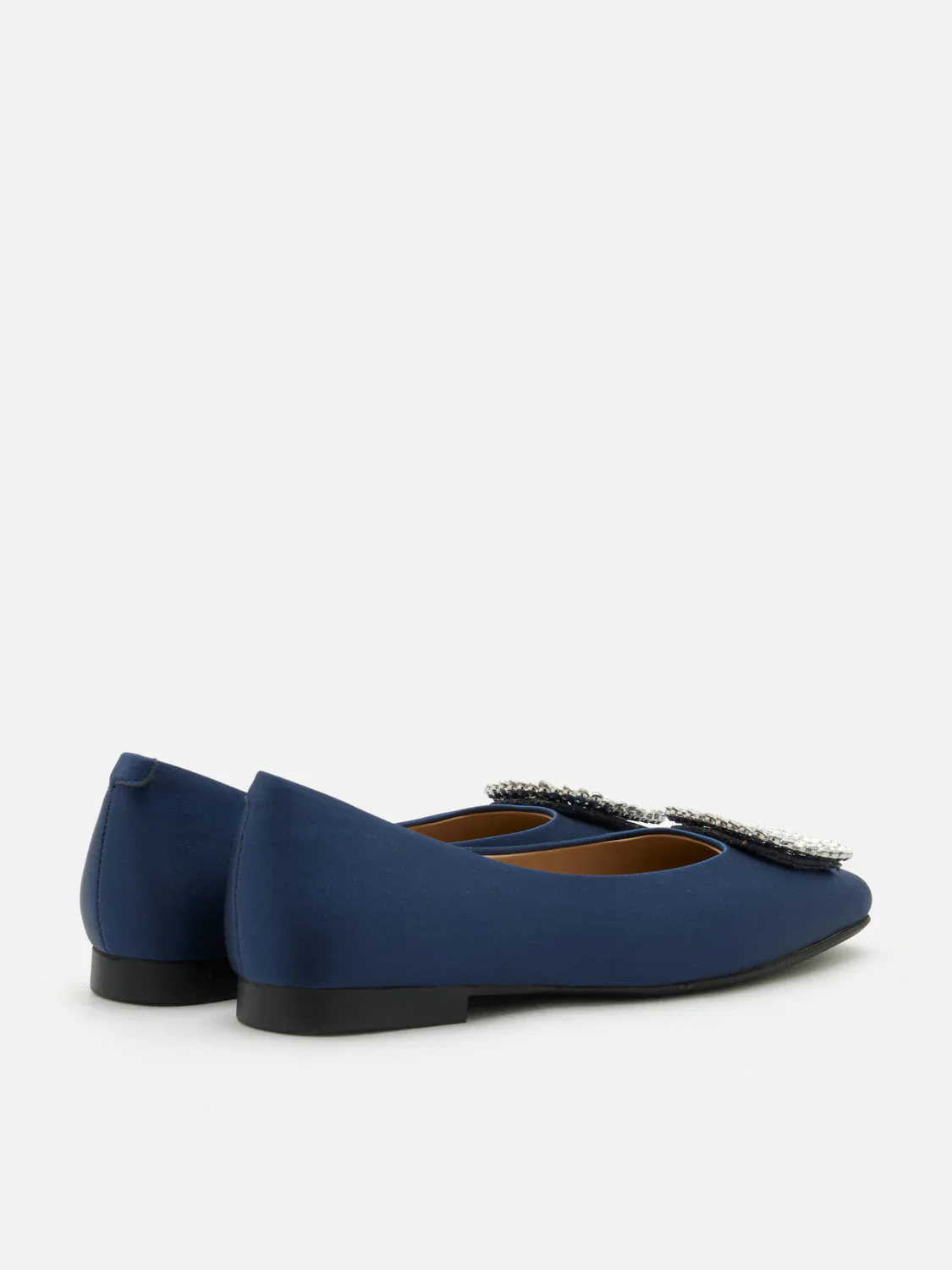 Ulyana Teardrop Crystal Buckle Flats - Image 12