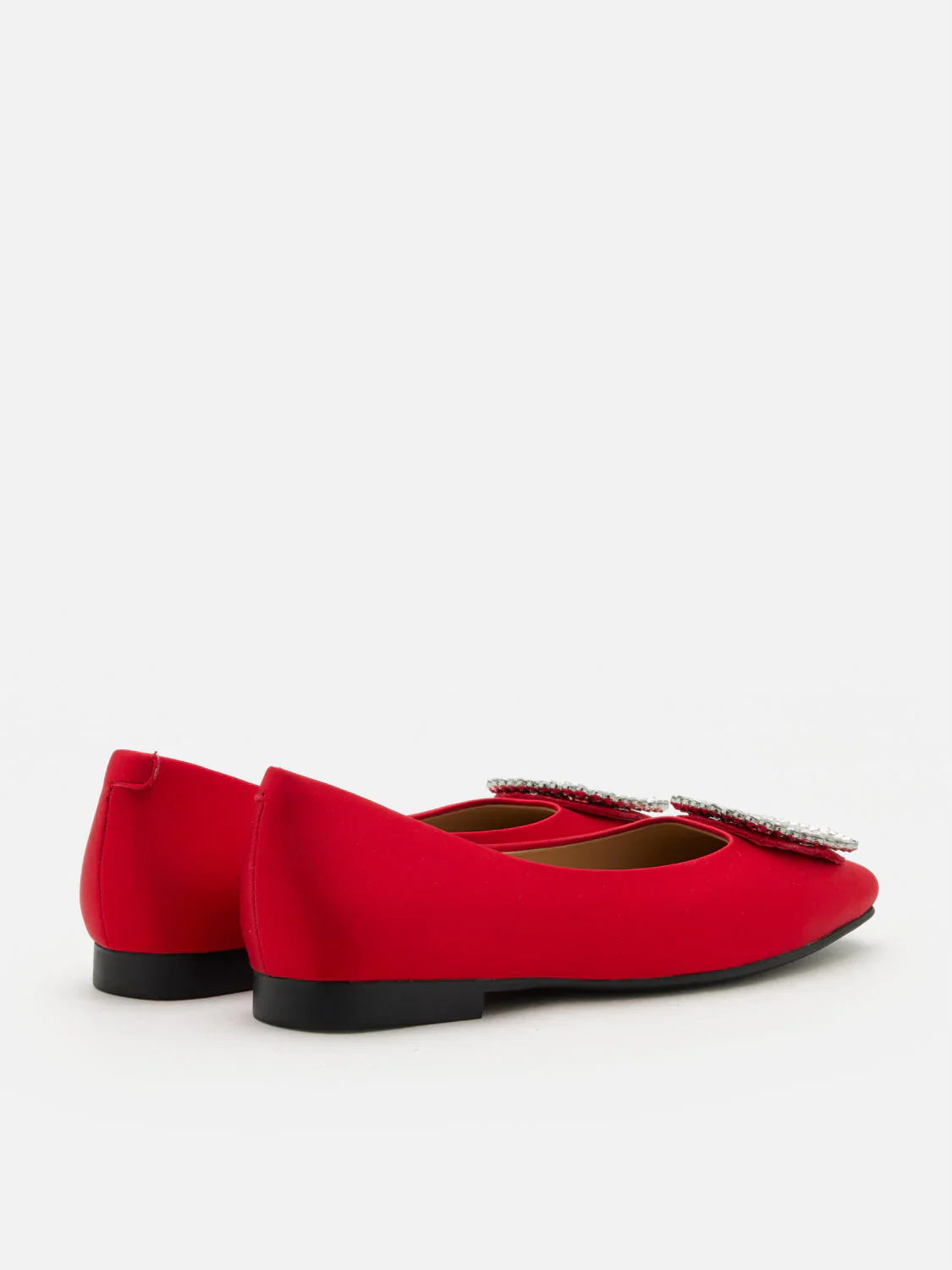 Ulyana Teardrop Crystal Buckle Flats - Image 7