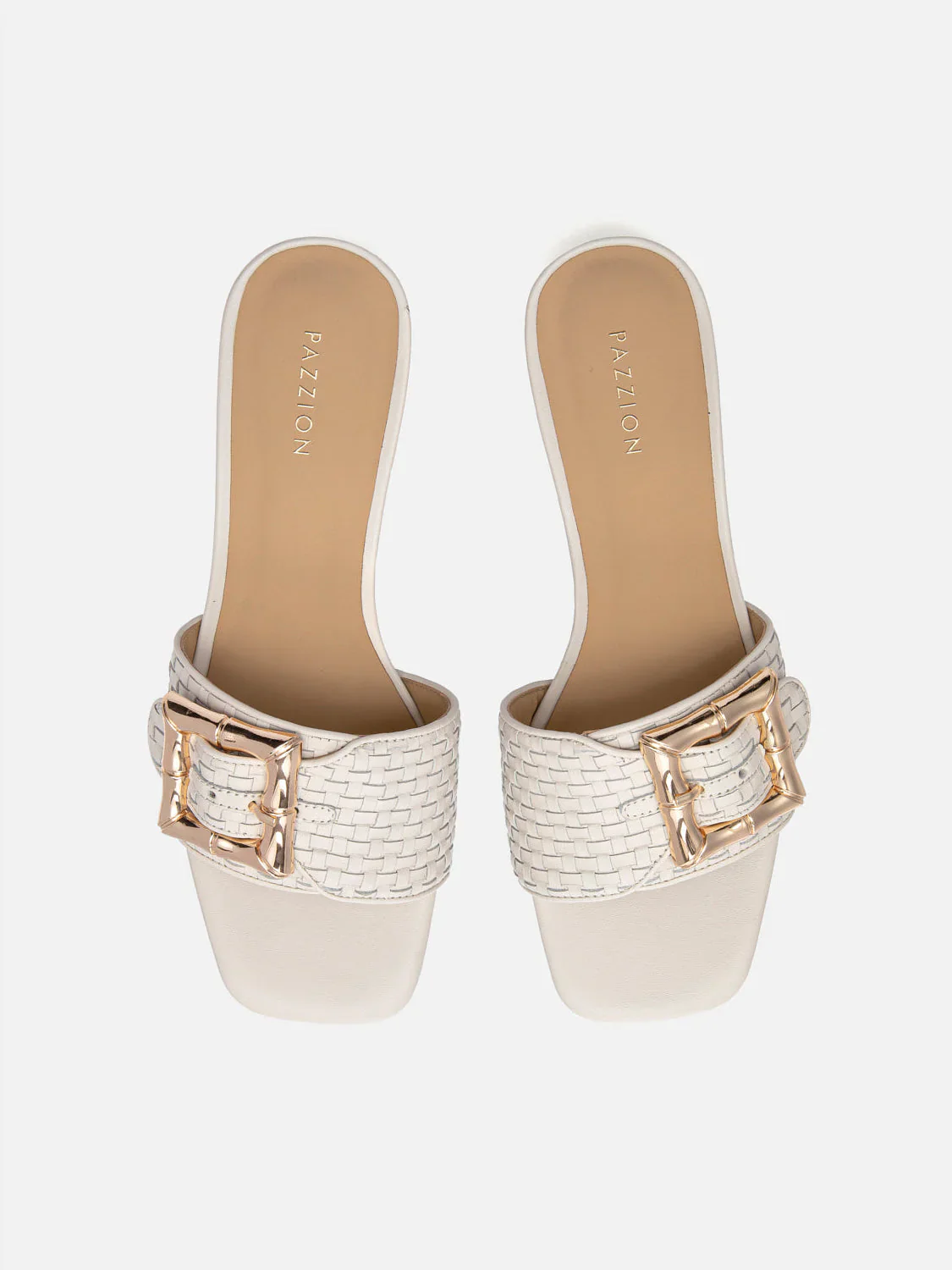 Elarise Woven Buckle Leather Heels - Image 6