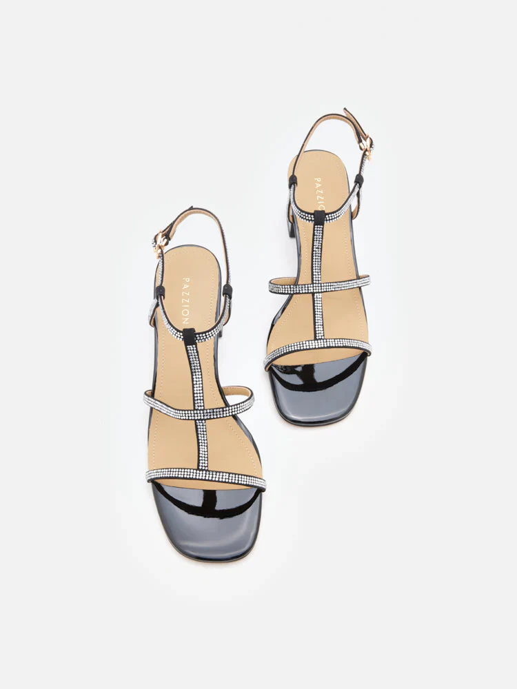 Rumi Crystal Embellished Strappy Sandal Heels - Image 12