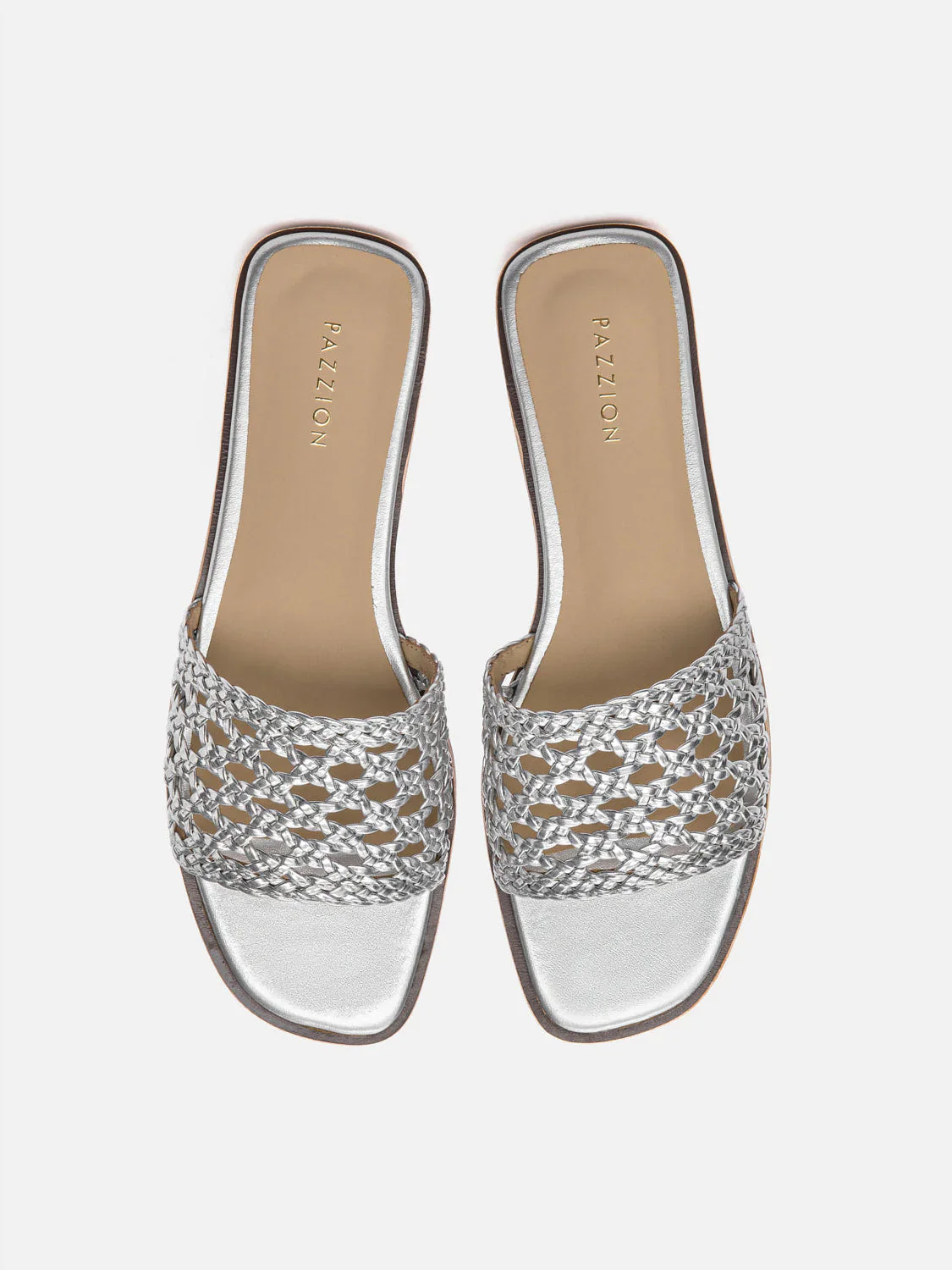 Neralyn Metallic Woven Slides - Image 13