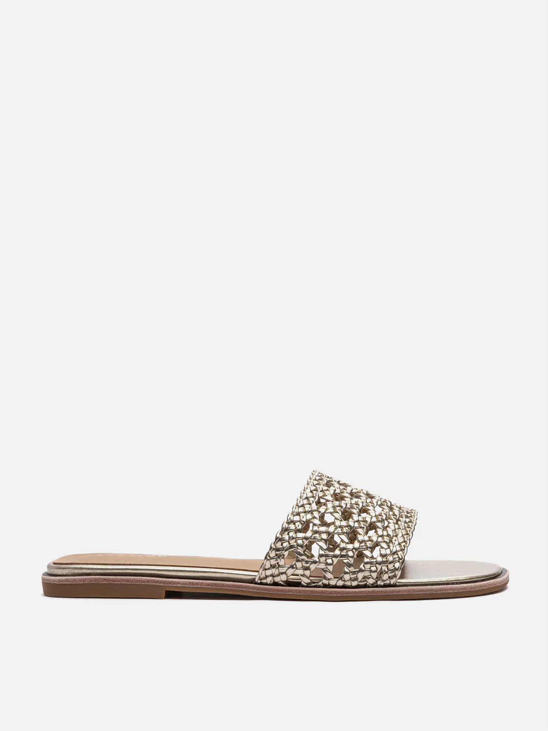 Neralyn Metallic Woven Slides - Image 4