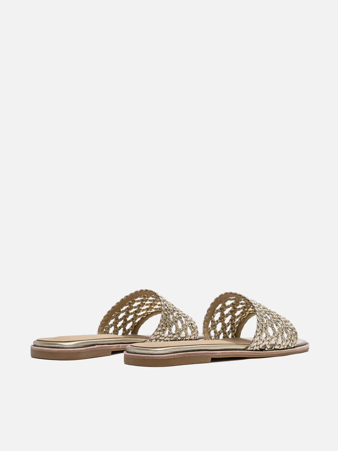 Neralyn Metallic Woven Slides - Image 7