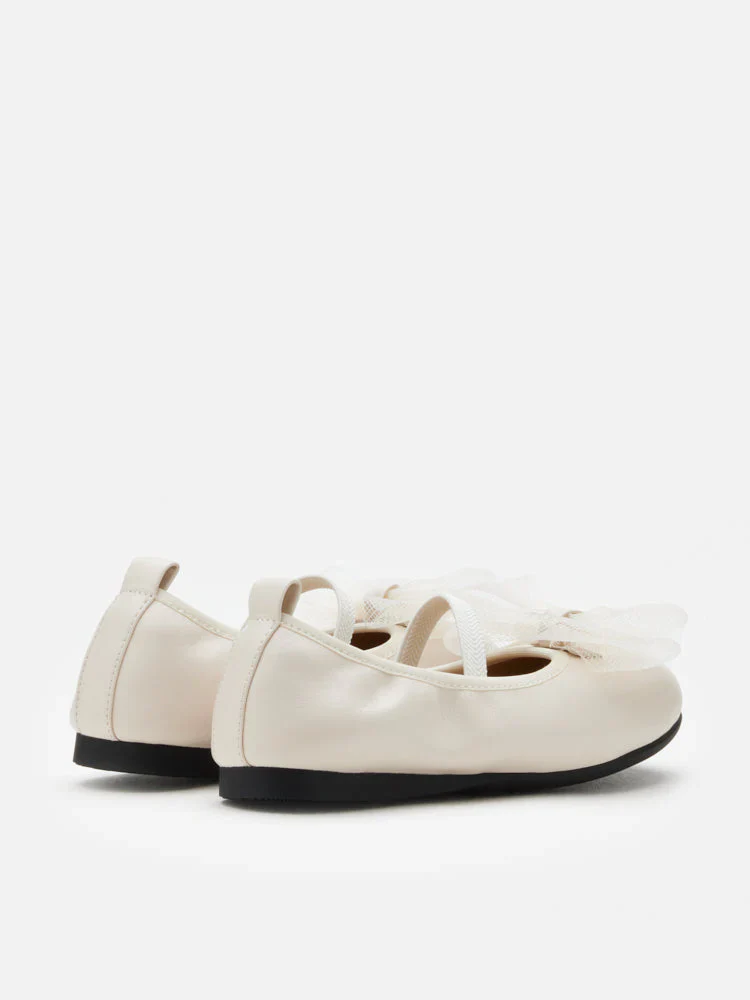 Mini Kylie Tulle Bow Mary Janes - Image 5