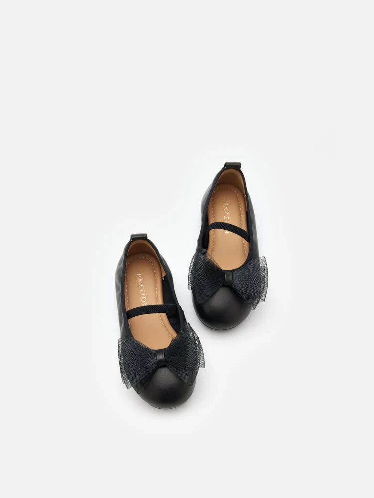 Mini Kylie Tulle Bow Mary Janes - Image 9
