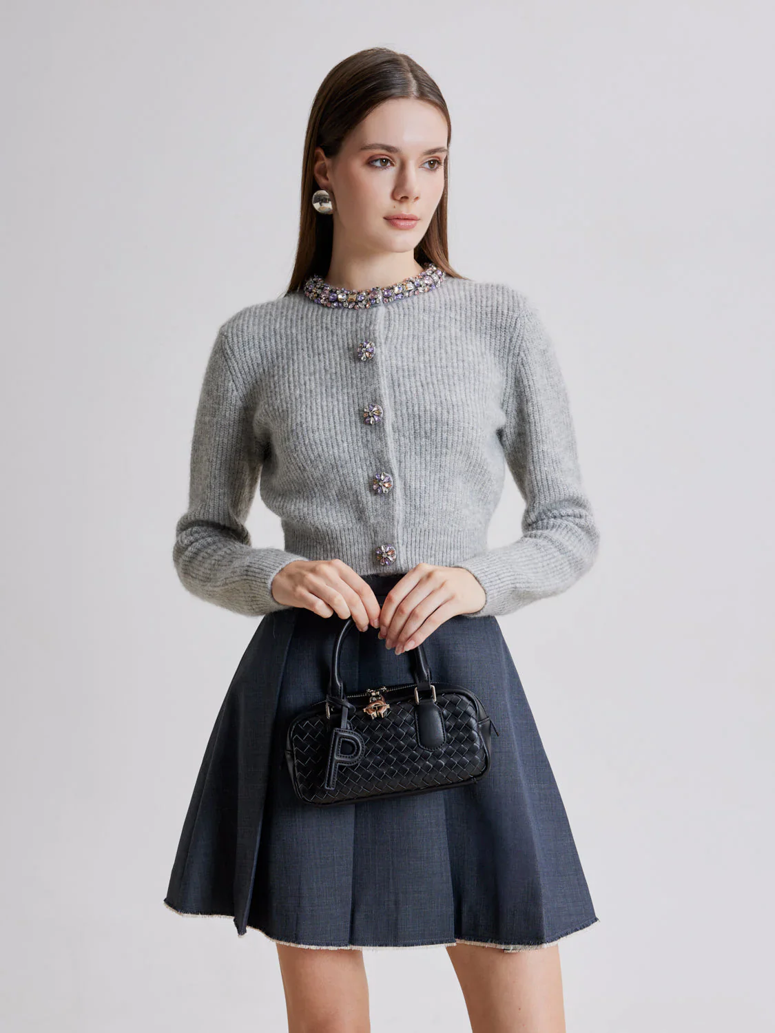 Fiorella Woven Leather Bag - Image 12