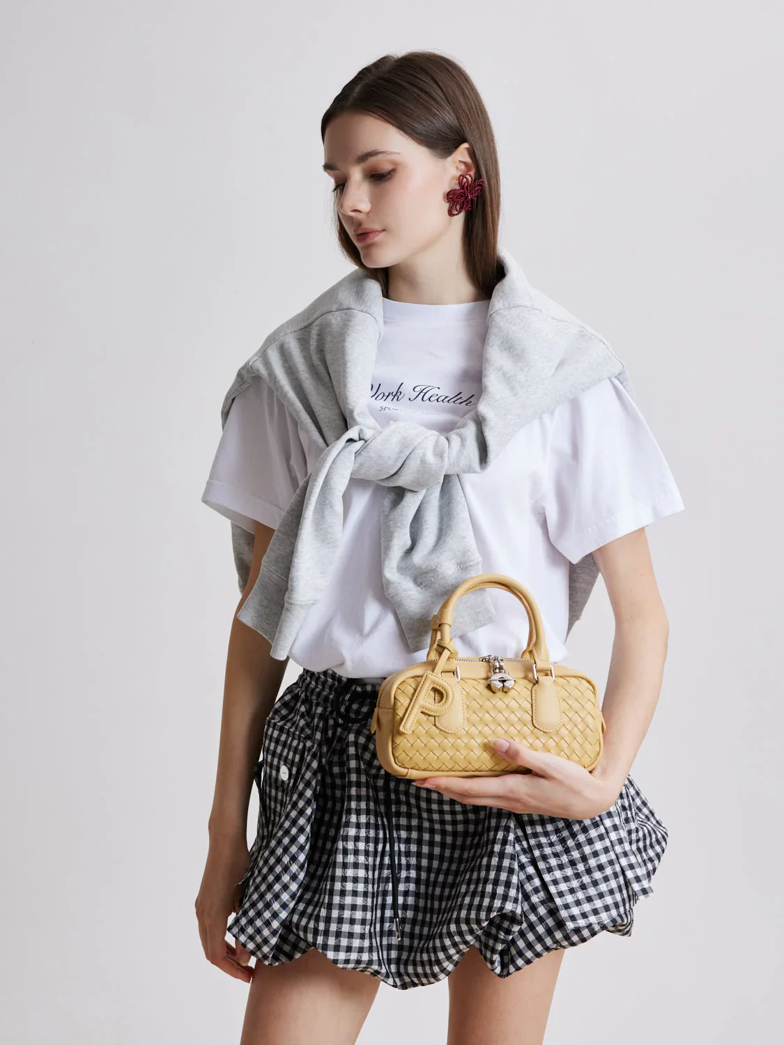Fiorella Woven Leather Bag - Image 5
