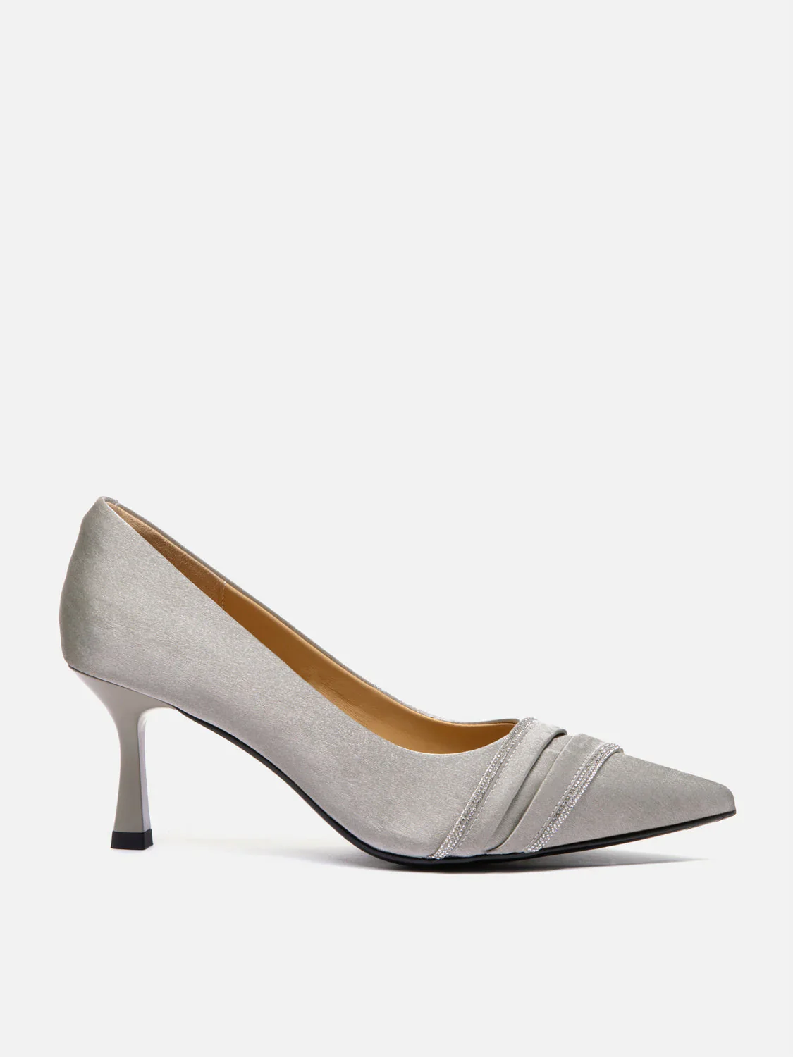 Yalindra Crystal Embellished Leather Heels - Image 11