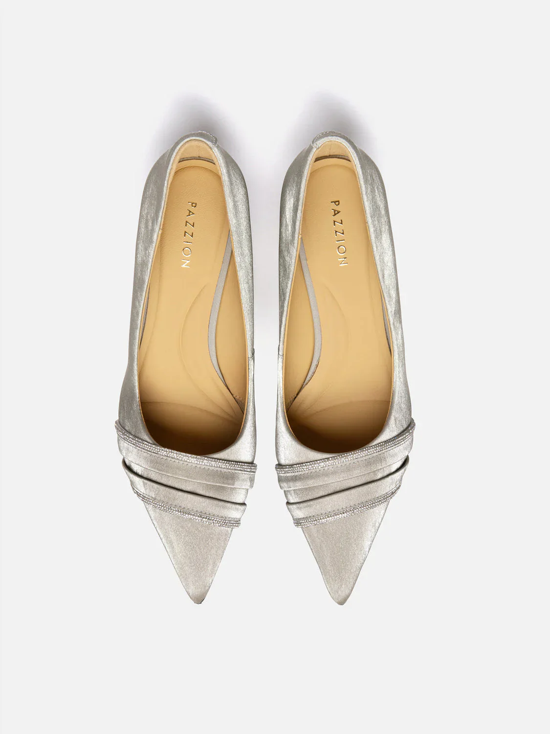 Yalindra Crystal Embellished Leather Heels - Image 12
