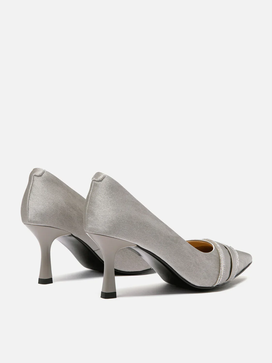 Yalindra Crystal Embellished Leather Heels - Image 15