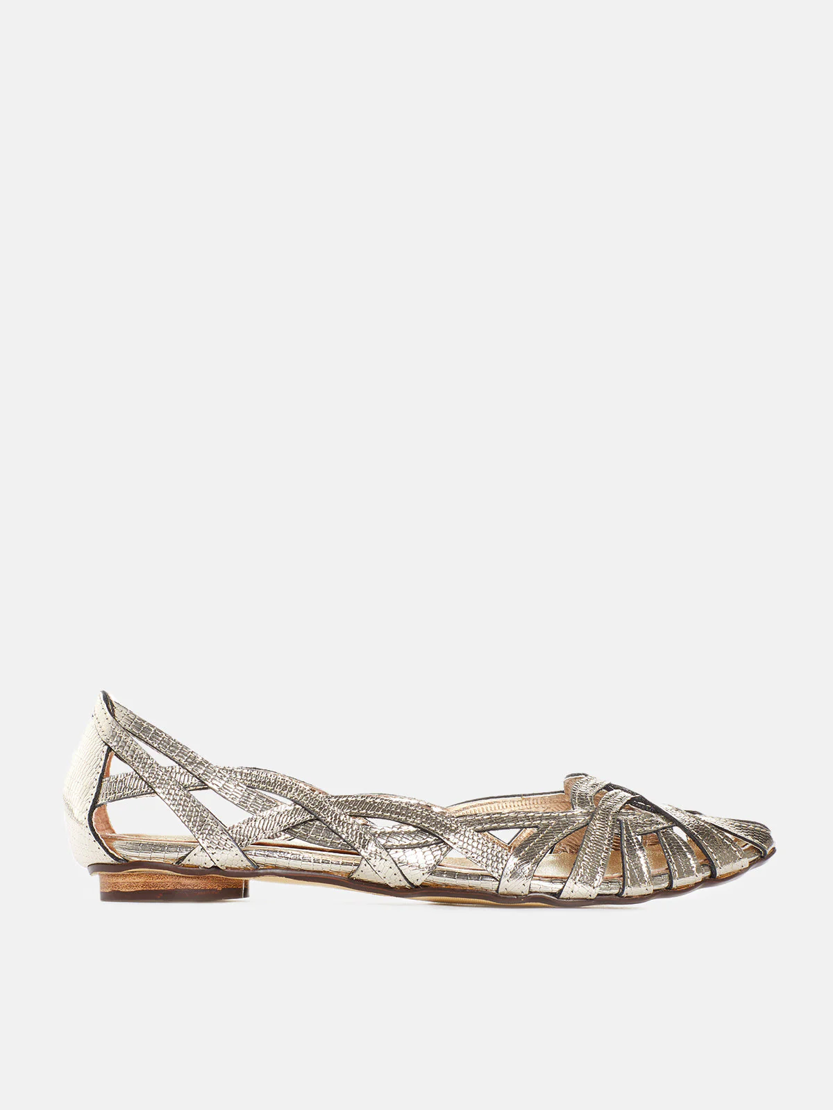 Celina Embossed Weaved Flats - Image 3
