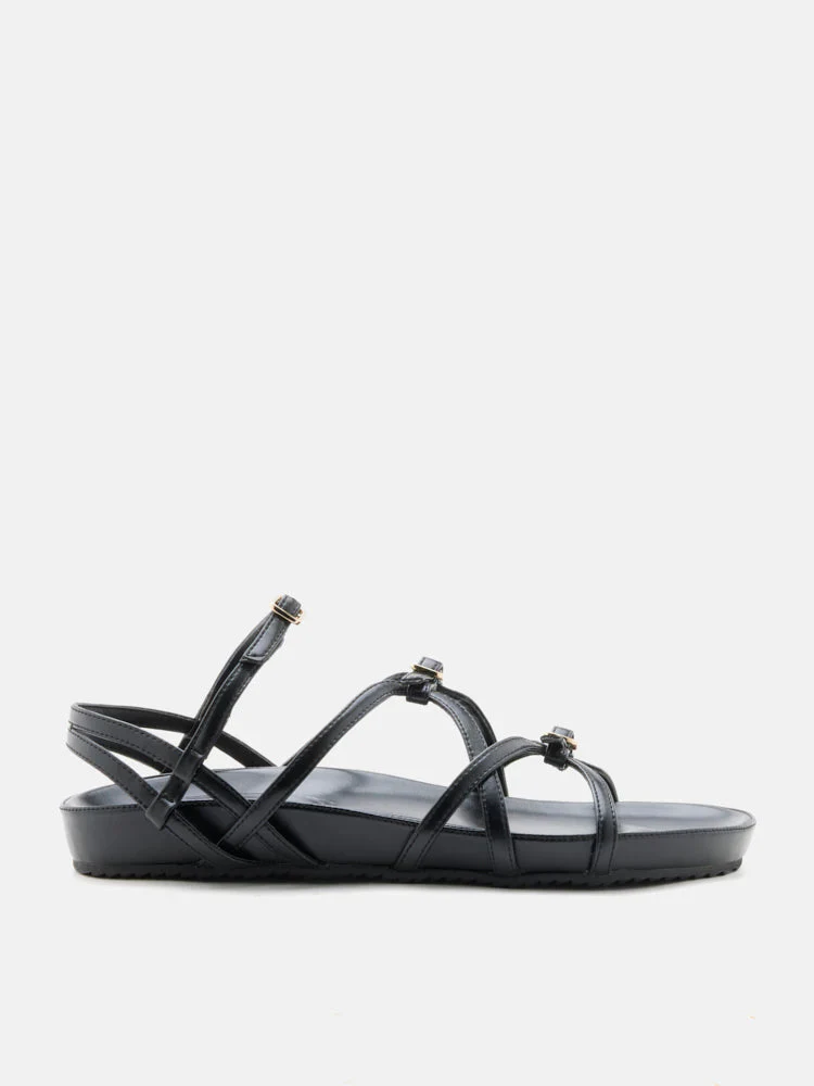 Anica Metallic Cross-Strap Comfort Sandals - Image 11