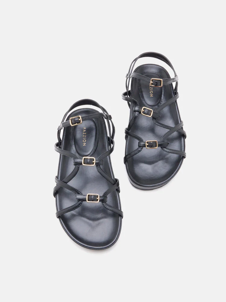 Anica Metallic Cross-Strap Comfort Sandals - Image 13