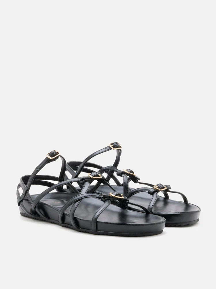 Anica Metallic Cross-Strap Comfort Sandals - Image 8