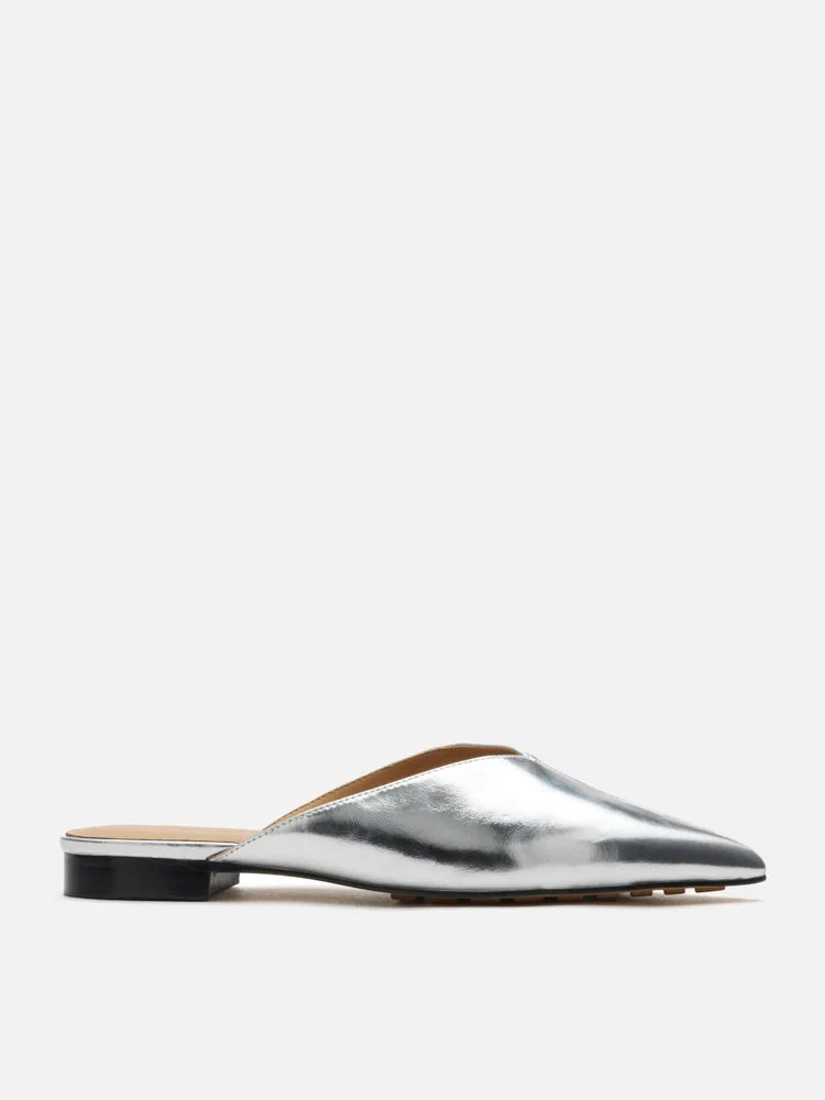 Allie Metallic Pointed Toe Mules - Image 11
