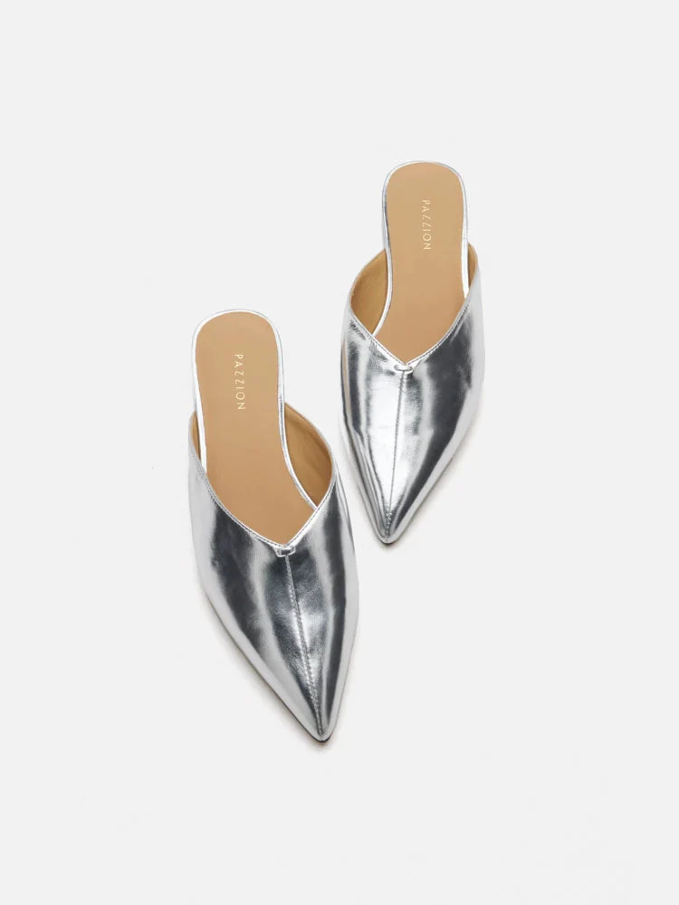 Allie Metallic Pointed Toe Mules - Image 13