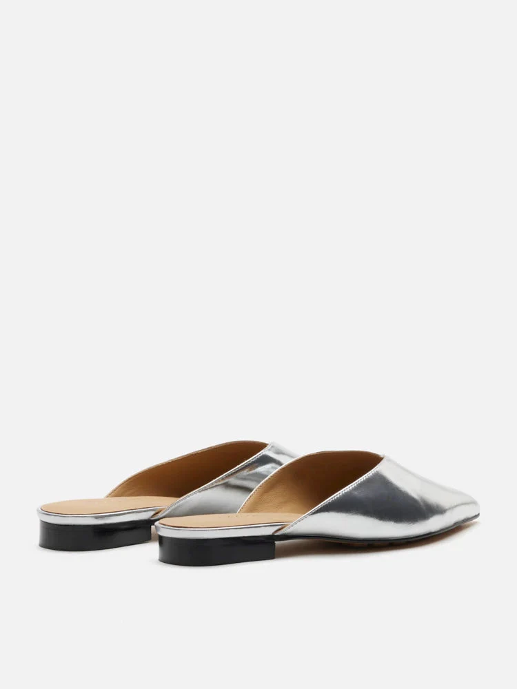 Allie Metallic Pointed Toe Mules - Image 14